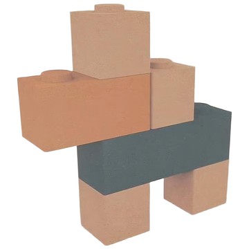 elou 軟木塞積木教學玩具 Set 18個 12個月以上適用  多色  1組