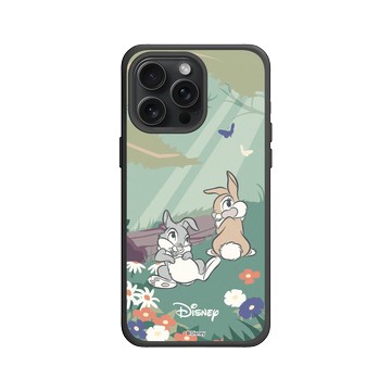 iPhone 15 Pro Max SolidX 黑 - 迪士尼-經典系列 Disney Classics - 小鹿斑比 - 桑普與邦妮