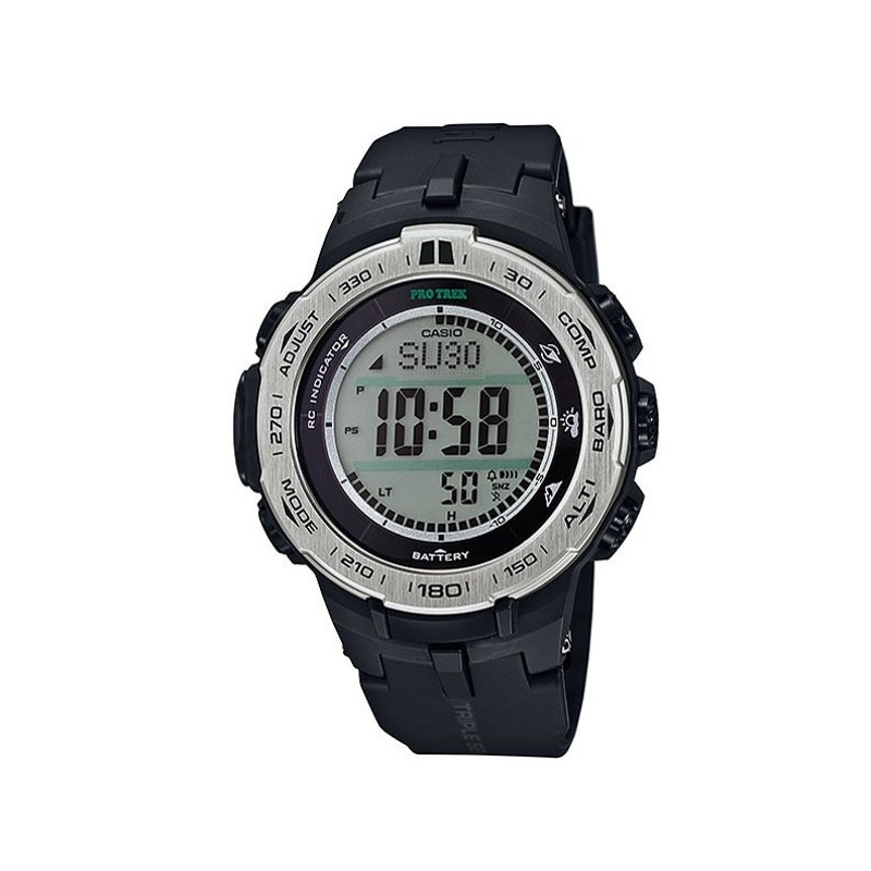 展示処分 CASIO PROTREK メンズ腕時計 薄型 トリプルセンサー 電波ソーラー PRW-3100-1JF | LINEショッピング