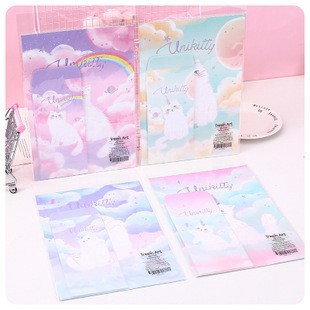台灣現貨《信紙信封WA6】 獨角貓 信紙信封套裝 ♥ 信紙套組 信封組 手寫卡片 文具用品 開學文具 禮物小卡 熱銷推薦