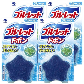 KOBAYASHI 小林製藥 BLUELET 星星馬桶球 藍色薄荷  60g  4個