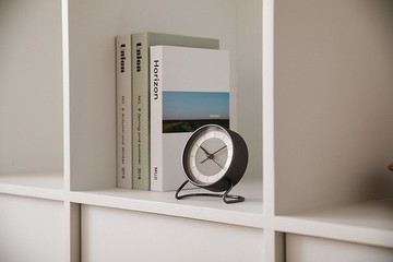 【簡約】現代感桌上鬧鐘 | 灰,古銅,銀