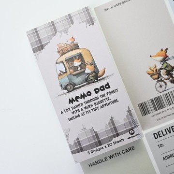 法棍狐狸 便條本