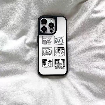 iPhone手機殼✨ins風小貓愜意看書iPhone17promax手機殼新款蘋果16pro殼14高級13