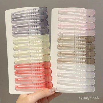 🔥桃園寄出🔥磨砂質感鴨嘴夾子劉海無痕定位側邊夾子蓬鬆髮根頭飾定型化妝髮夾 VFBN