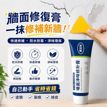 牆面裂縫修補膏 送刮板 牆壁修補水泥漆 防水防潮補牆膏 修補填縫劑 白色膩子膏 補土膏 補牆漆 家用內牆塗料 壁癌補縫劑