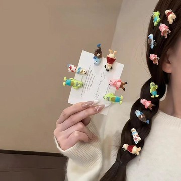 可愛比奇堡醜萌搞怪呆呆魚迷你髮夾碎髮前額髮飾劉海髮卡飾品頭飾