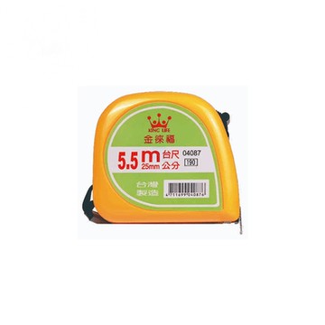 徠福 彩色 5.5M 鋼捲尺 25m/m 公台 /個 NO.4087