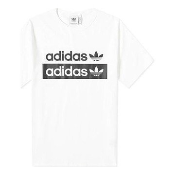adidas originals Vocal Logo Tee Printing Short Sleeve White