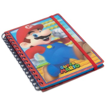 *【任天堂】超級瑪利歐 3D封面A5筆記本