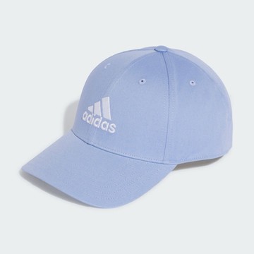 ADIDAS 愛迪達 阿迪達斯 運動休閒帽-淺藍色 BBALL CAP COT IY7745