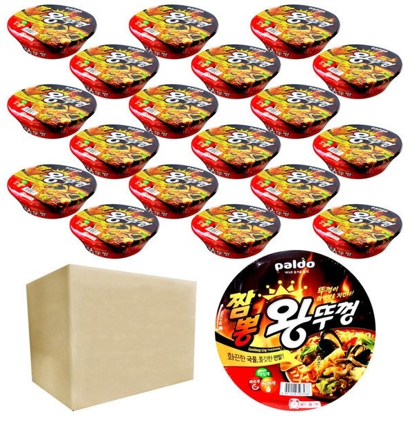 パルド　チャンポン　ワントゥッコン　新商品　110ｇ　18個　韓国ラーメン　辛い　王様の蓋　海鮮