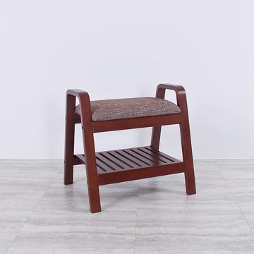 日系復古 曲木實木 亞努斯穿鞋椅 玄關椅