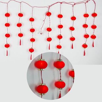 35燈宮燈冰條燈，春節/過年/燈籠/過年佈置/狗年/掛飾/吊飾，X射線【Z140019】