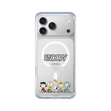 iPhone 17 Pro Max ClearX (MagSafe 兼容) 冰透藍 - 史努比 Snoopy - 經典-Snoopy齊聚時光