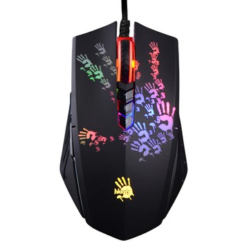 A4TECH 雙飛燕 Bloody 光微動光學遊戲鼠  黑色  A60