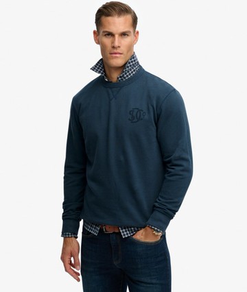 Superdry Men's The Merchant Store- Graphic Sweatshirt Navy Size: M