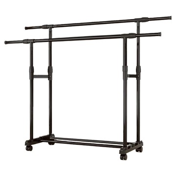 WE CHAMP H型雙桿可移動加厚衣架 WCB-041  黑色  76 x 42 x 95~155cm