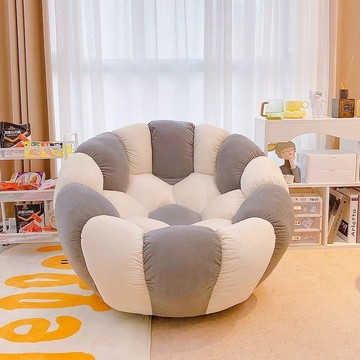 新款懶人沙發臥室休閑椅陽臺小沙發足球單人沙發座椅榻榻米懶人椅J-29公司貨