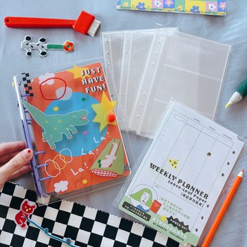 六孔活頁萬能本本手帳收納組 | 本本 三種內袋 週記事功能頁