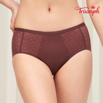 黛安芬-Signature Sheer 透感經典系列 中腰平口內褲 M-EL 可可棕