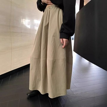 現貨+預購 女半身裙A字裙網紗裙中長裙百褶裙子大碼洋裝休閒大尺碼女裝-韓系簡約通勤3色74km57【獨家進口】【米蘭精品】