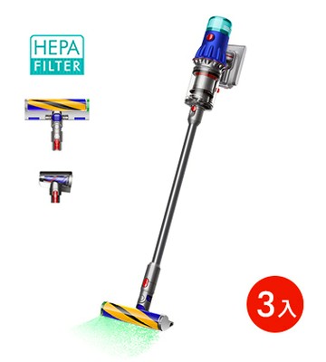 【多入採購3入超值組合】DysonDyson V12 Detect Slim™ Fluffy 輕量無線吸塵器