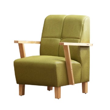 【UHO】幸運草貓抓皮單人沙發淺咖啡色