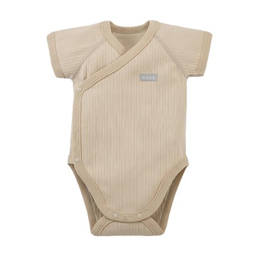 ku.ku duckbill 酷咕鴨 plus竹纖羅紋包屁衣 親膚透氣  6  暖調杏