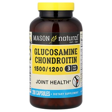 Mason Natural, 殼糖胺軟骨素，280 粒膠囊