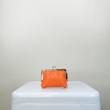 【M2nd】凱絲鴕鳥口金零錢包(藍-T73A)