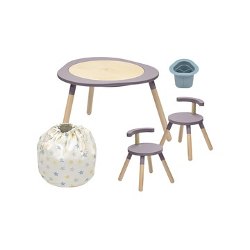 Stokke 挪威 MuTable V2 多功能遊戲桌經典組(一桌二椅+玩具收納袋*1+筆筒*1)-多款可選
