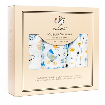 Bonne Nuit 多功能包巾(三入裝)-多款可選