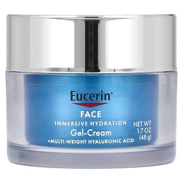 Eucerin, 面部，沉浸式補水凝膠霜，1.7 盎司（48 克）