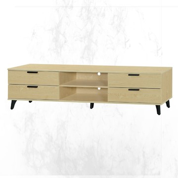 文創集 邁克可6.1尺四抽中空電視櫃-182.5x40x48cm免組