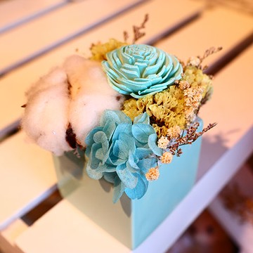 擴香花 盆花 6cm (藍)【NANA MAGIC】手作乾燥花推薦