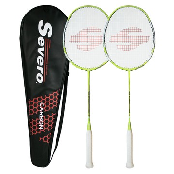 Severo 全碳纖維 Ponte 80 Power 羽球拍 2支組 + 黑色全拍套 萊姆+萊姆 1組  Ponte80 Power(萊姆綠)