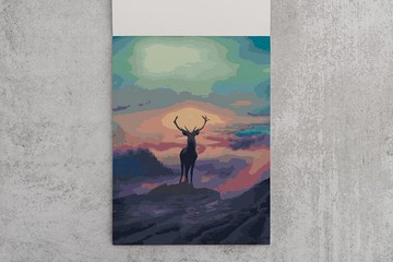 夢想鹿 創意數字油畫 【銷售排行榜 】