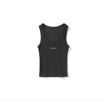 UNKNOWNDOMAIN CW#1844 XS LOGO VEST-DARK GREY