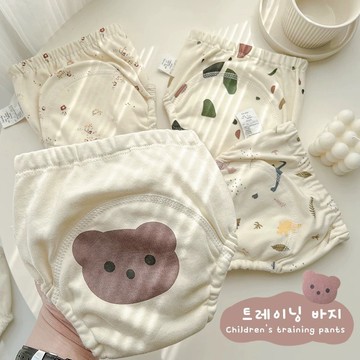 【快速出貨】學習褲 7層 外銷韓國款 戒尿布 兒童學習褲 寶寶訓練褲 布尿褲 內層防水加厚 隔尿褲