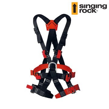 Singing Rock 繩索用全身吊帶【黑紅】W0059BR TARZAN ECONOMIC