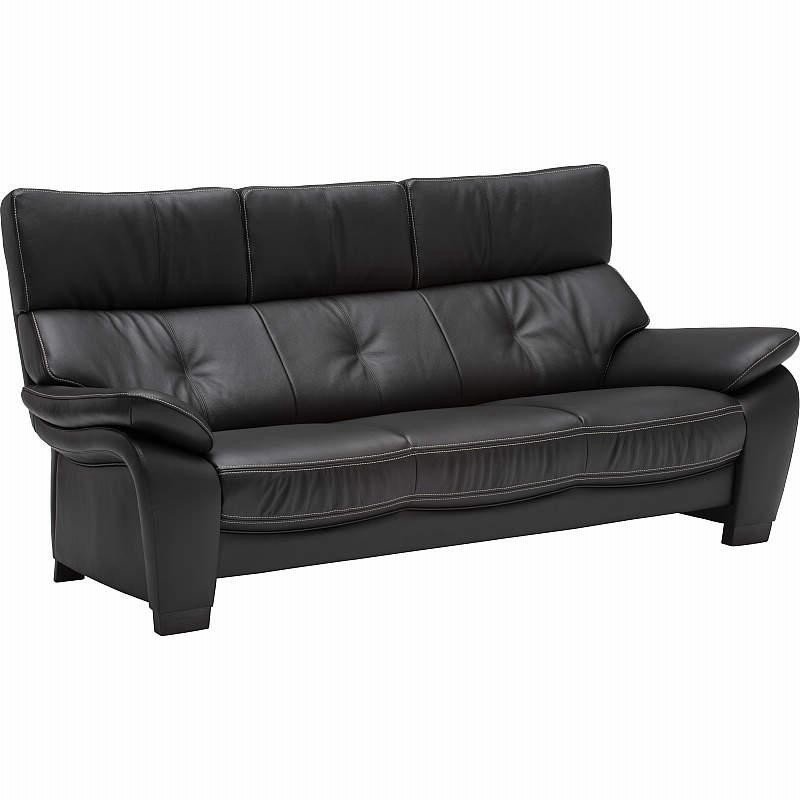 【美品】カリモク 長椅子 ソファ 黒　ブラック　WS1193BW カリモク家具 カリモク WS11モデル WS1123BW(旧WS1193BW) 肘掛