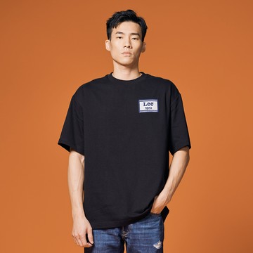 Lee 男款 寬鬆版 系列小LOGO織標 短袖T恤 | 101+