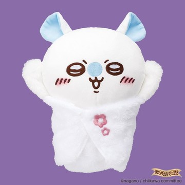 星矢TOY 板橋實體店面 BANDAI 萬代 Chiikawa 裝可愛小桃發聲公仔附包巾 (Momonga 飛鼠)