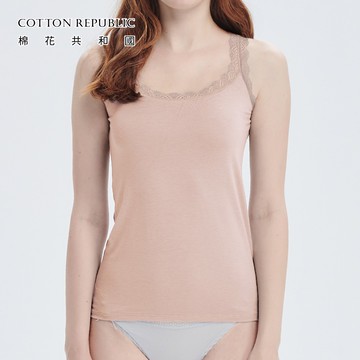 CR-纖暖美型BRA蕾絲保暖背心-多色多尺寸任選