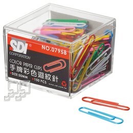 SDI 手牌 彩色特大迴紋針【九乘九購物網】