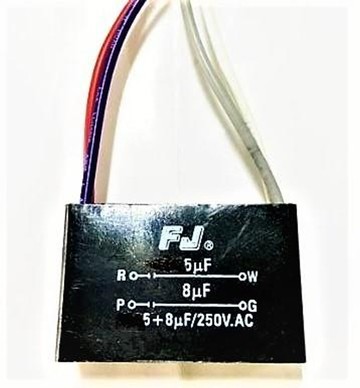 fj 台灣製 ac電容5uf+8uf / 250v 風扇電容 吊扇電容