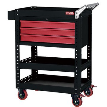 樹德SHUTER工具車/CT-2C32A/黑車紅抽/DIY