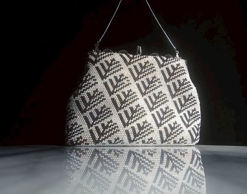 【老時光 OLD-TIME】早期二手台灣製手工製貴夫人珠珠包