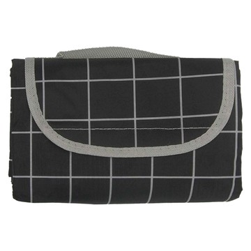 FANCY LIFE 加厚防水野餐墊  140 x 150cm  黑格